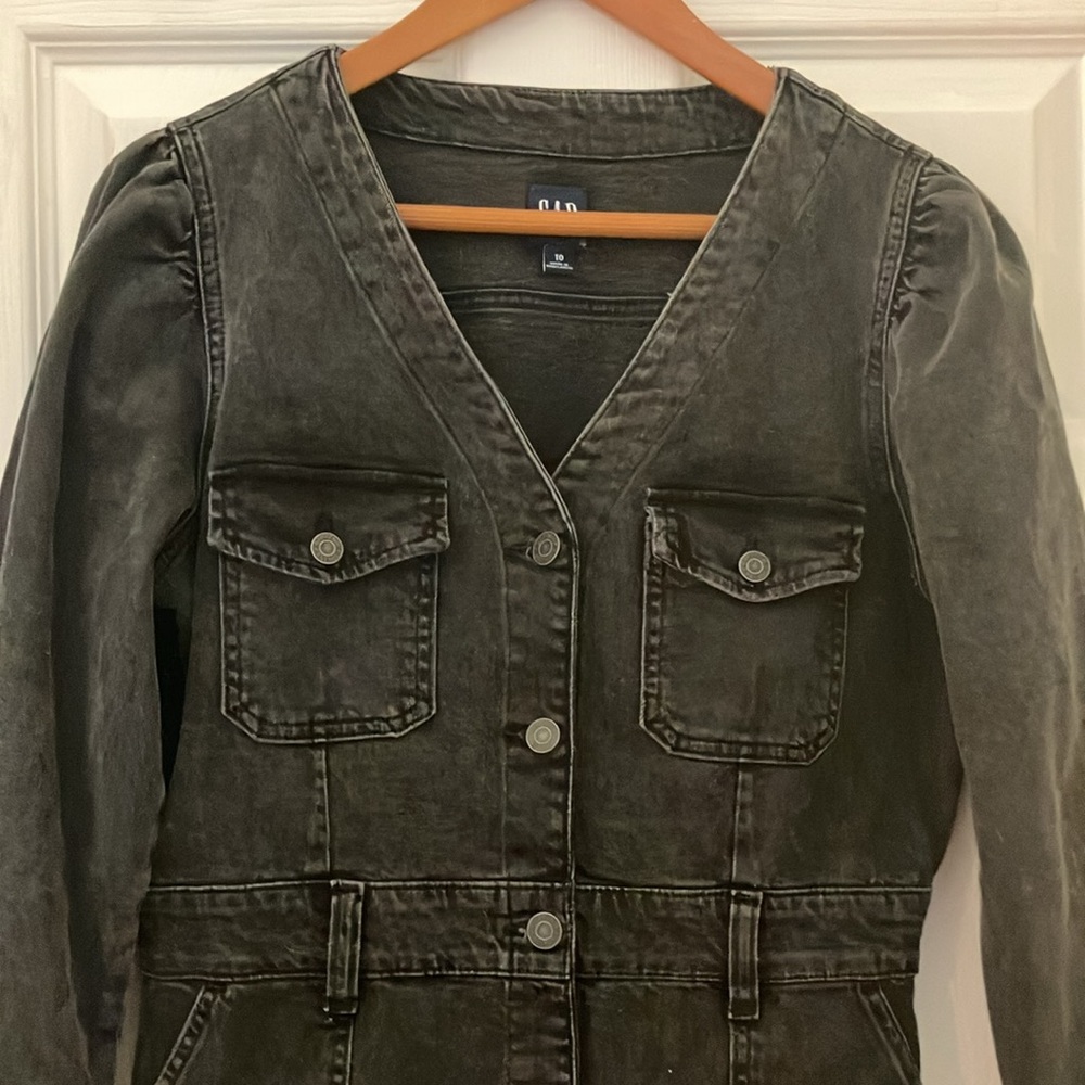 GAP Black Denim Dress